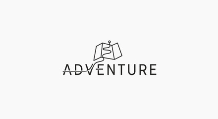 Adventure travel logo with compass. © suhadi