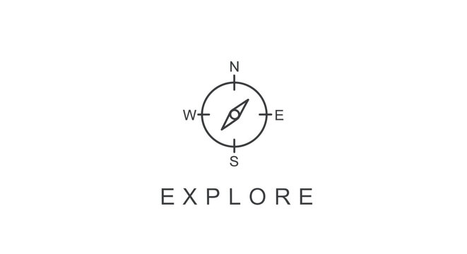Compass Navigation Direction Explore Symbol.
