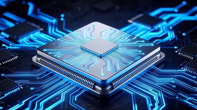 Microchip on circuit board
