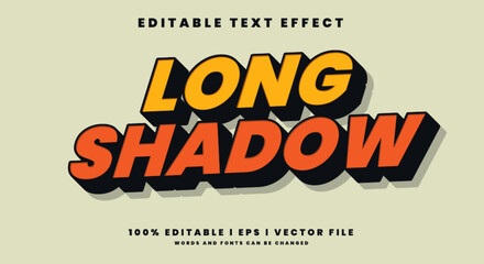 Editable long shadow text effects © Text monster