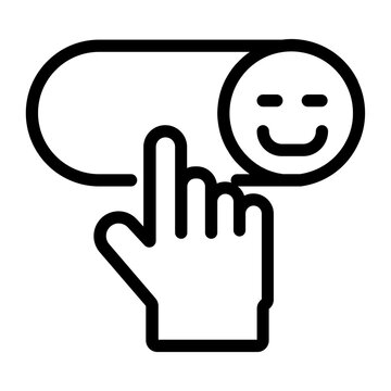 Toggle Switch Smile Icon