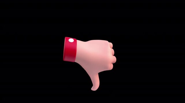 Thumbs Down Hand Gesture