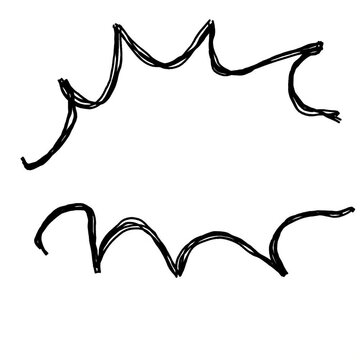 Hand drawn sketchy jagged speech bubble animation with jitter effect