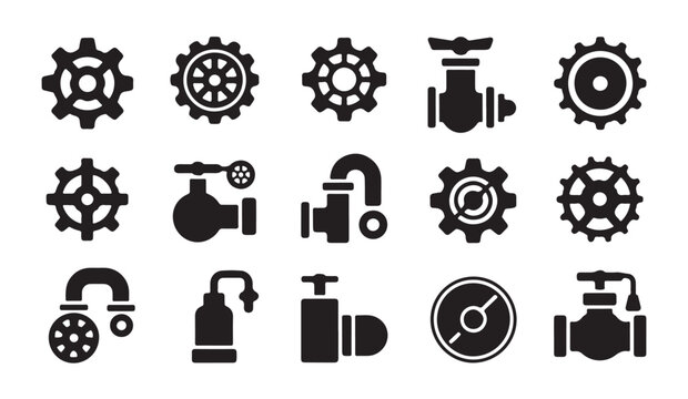 Plumbing and industrial pipe fittings and valves for water and gas systems.