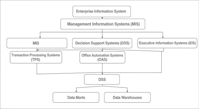 Enterprise Information Systems Hierarchy Diagram