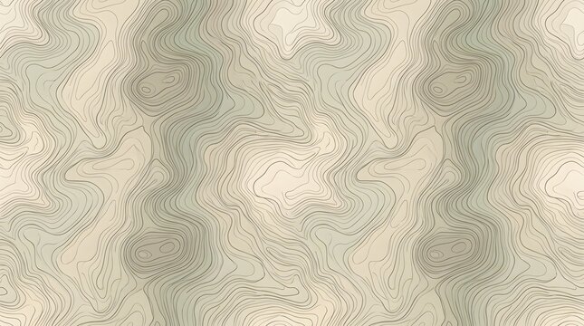 Abstract topographic contour line pattern in earth tones