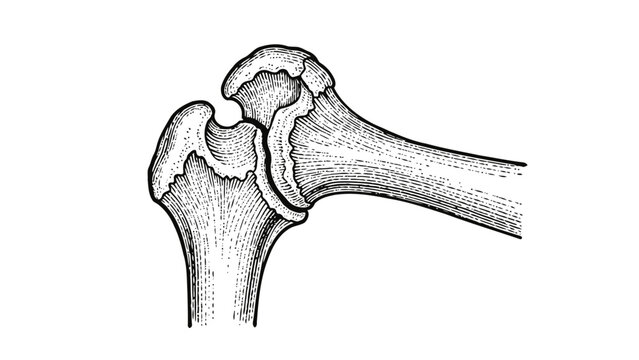 Anatomical Sketch of Proximal Humerus Fracture