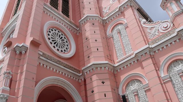 The distinctive pink faade of Tan Dinh Church makes it one of the most recognizable landmarks in Ho Chi Minh City.