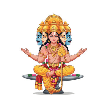Skanda Sashti Festival Illustration of Lord Murugan in Meditation