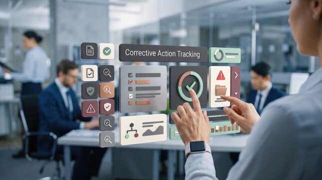 Audit Management - Corrective Action Tracking Interface and Virtual Control Panels