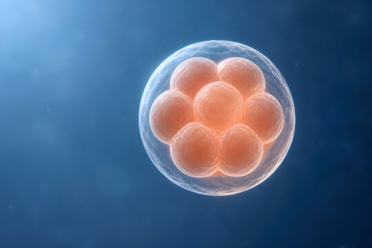 Eight Cell Embryo Scientific Medical Illustration