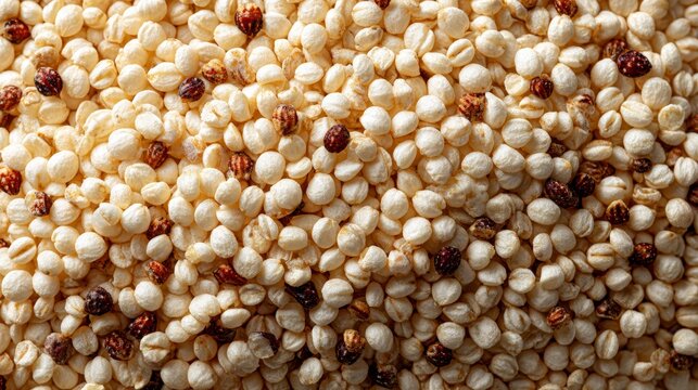 Golden couscous grains heaped in a rustic wooden bowl. A traditional North African staple food, ideal for healthy eating, vegetarian diets, and culinary backgrounds.