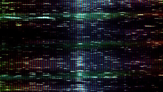 Cyberpunk Screen Distortion and Glitch Art