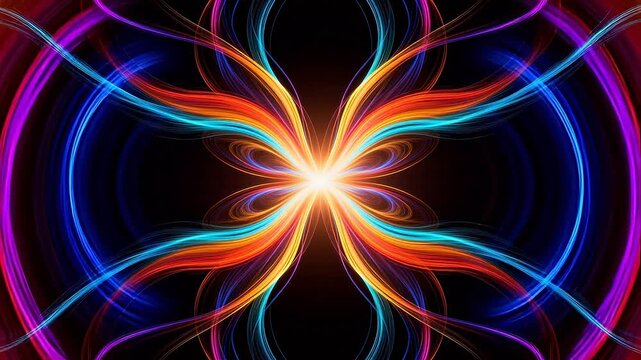 Colorful abstract light patterns
