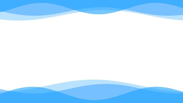 Blue Waves Border Seamless Looping Motion Graphics Background