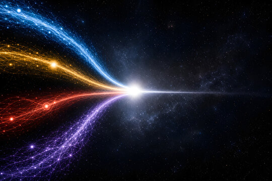 Four fundamental forces uniting in cosmic energy