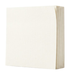 Fototapeta premium Stack of White Paper Sheets. Blank Stationery Block for Office Notes and Creative Projects.