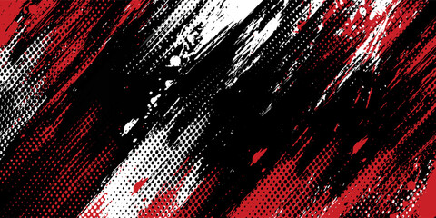 Gaming esport background striking stripes electric banner vector illustration design red black grunge brush wing comic pattern modern abstract concept livery stripes decal paint splash splatter.eps 10 © Samsul