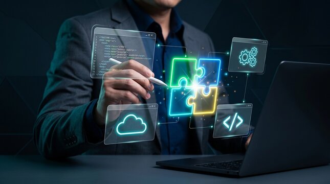 Low Code Development Platform with Visual Interface. Professional Using Stylus for Application Builder, Cloud Integration and Workflow Automation