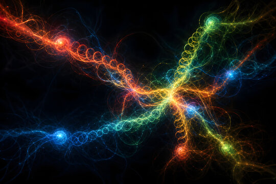 Luminous Gluon Web in Deep Dark Space