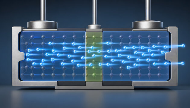 Electron Flow Through NPN Transistor Structure