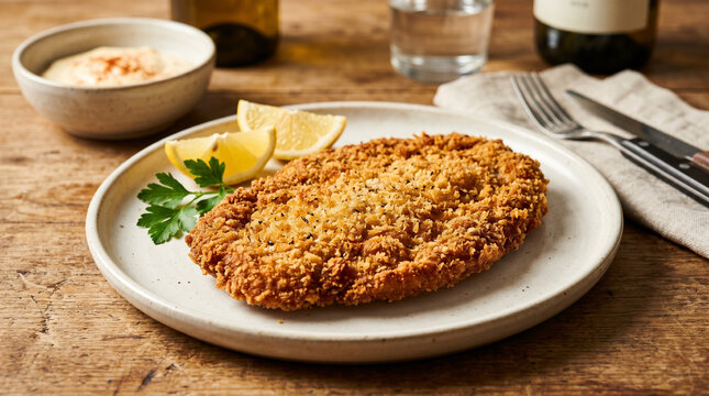Milanesa, traditional Argentine dish
