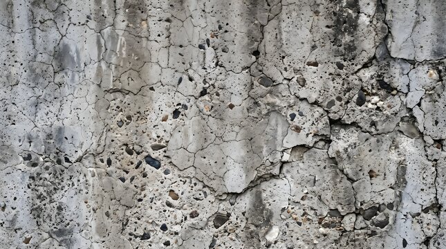 Aged Concrete Wall Texture Background Grey Cracked Surface Editorial Design High Resolution