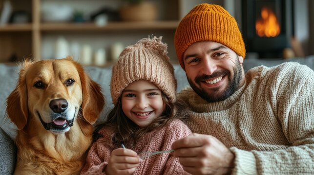 Man with a beard is next to the girl.
