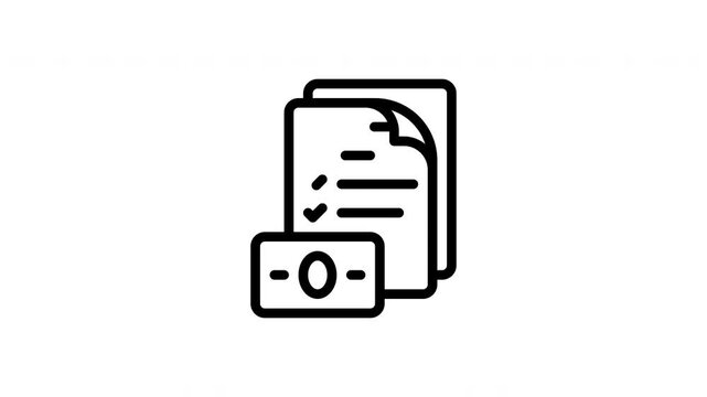 checklist minimalist stroke animation
