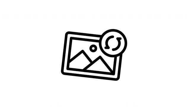 image processing minimalist stroke animation