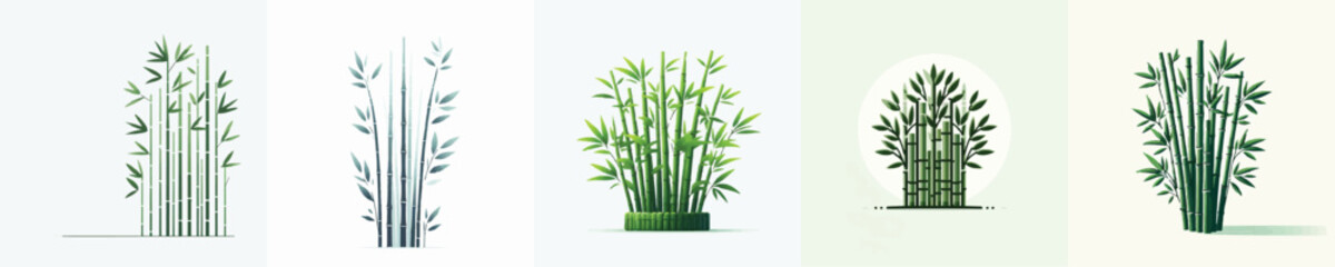 Obraz premium Bamboo Vector Illustration