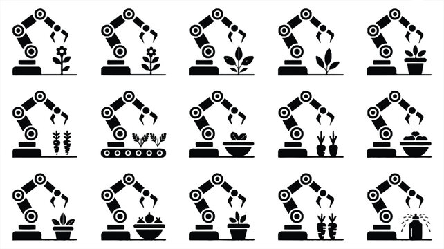 Robotic arms handle various objects in industrial settings with precision.