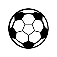 Fototapeta premium Classic Soccer Ball Flat Icon Isolated on Transparent Background