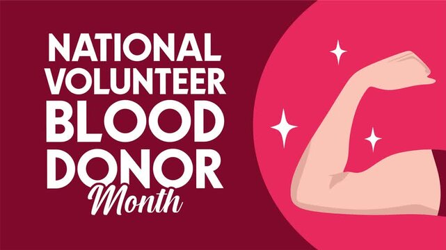 National Volunteer Blood Donor Month For better health for everyone