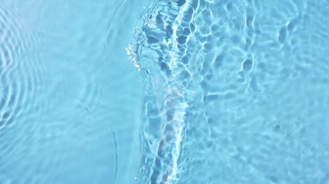 water waves cross each other creating ripples.	
