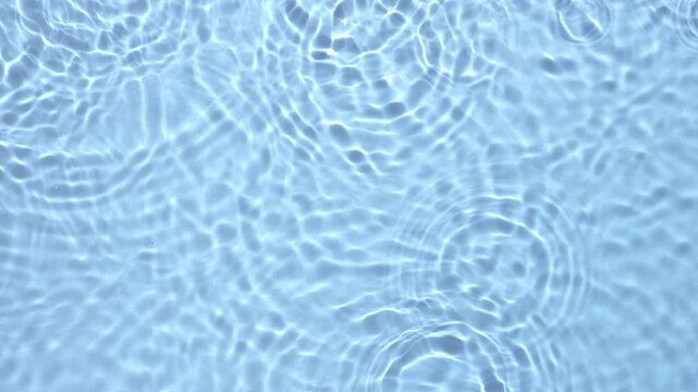 Top view of waterdrop dropping on a surface of water