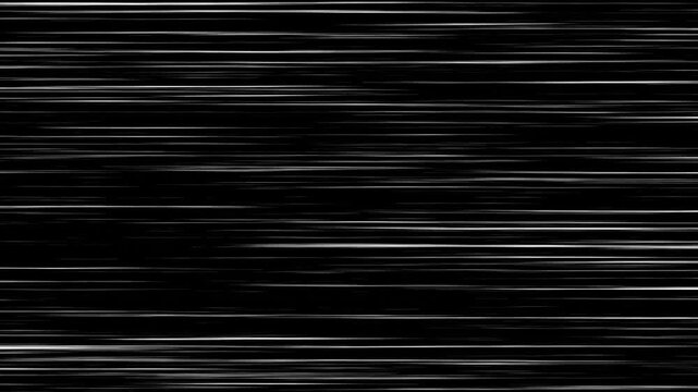 Anime Speed Lines Video Overlay and Fast Horizontal Comic Action Velocity Motion Graphic Asset