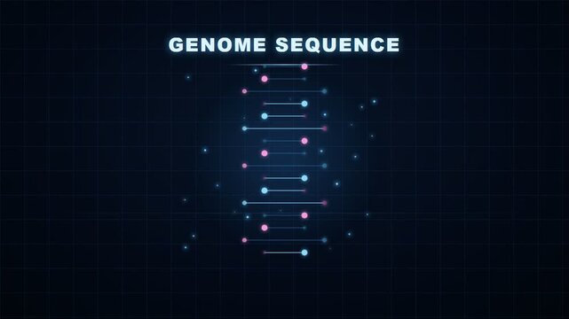 Genome sequence DNA concept.