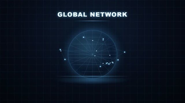 Global network connection technology concept.