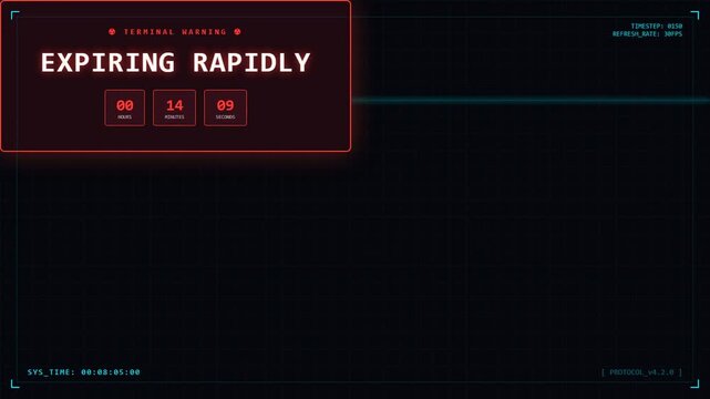 Neon Cyberpunk Sale Advertisement Display.