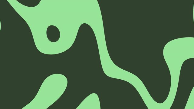 Dark green camouflage-style organic blob animation for modern motion graphics backgrounds, titles, overlays, and transitions.