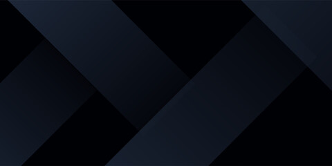 Fototapeta premium Modern black dark blue white abstract background. Minimal. Color gradient. Web banner. Geometric shape. 3d effect. Lines stripes triangles. Design. Futuristic. Metal metallic effect. Luxury. Premium.