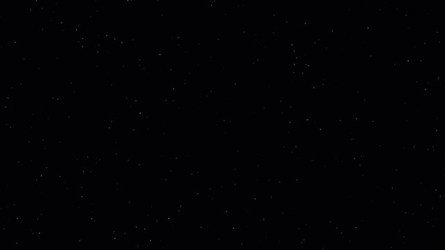 Twinkling stars shimmering in the dark void of outer space
