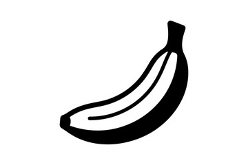 Black banana icon Vector, illustration © FS Design