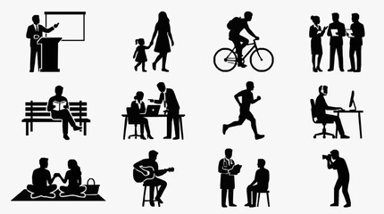 Obraz premium Daily Life Activities and Social Moments.