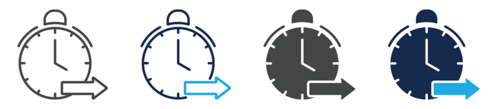 future tense icon sheet multiple concept