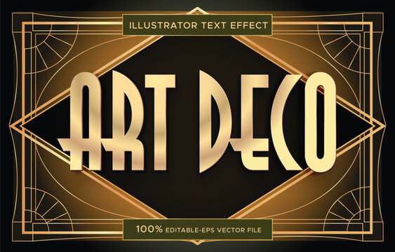 Art Deco Vintage Editable Text Effect