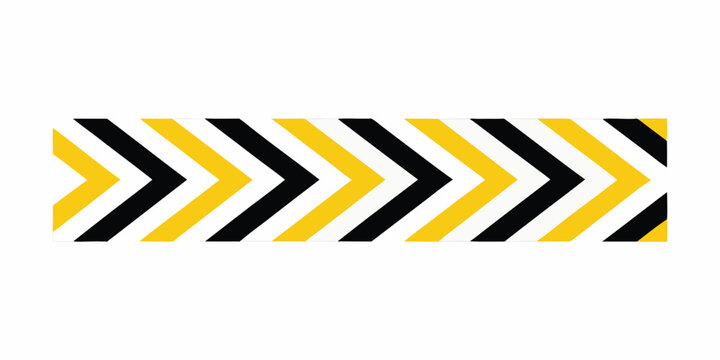 Chevron arrows pattern black and yellow on a white background