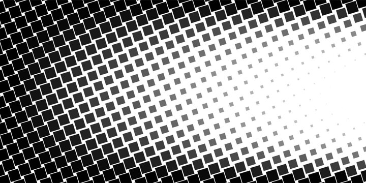 Pixel dissolved black disperse mosaic background. Y2k pixel disintegration. Explosion fade. Disappear transform rectangle texture, flat vector