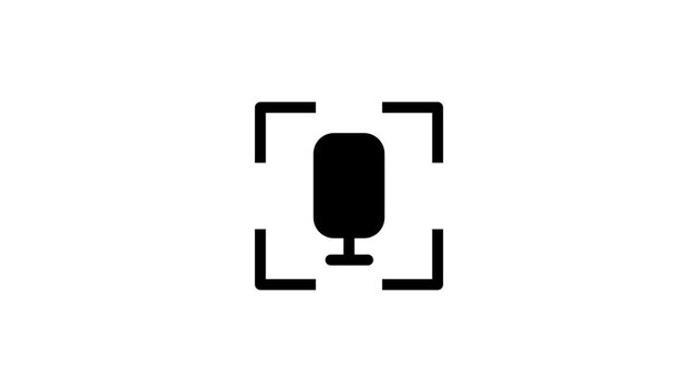 A person or object framed within a focus rectangle suggesting body tracking, motion capture, or augmented reality detection